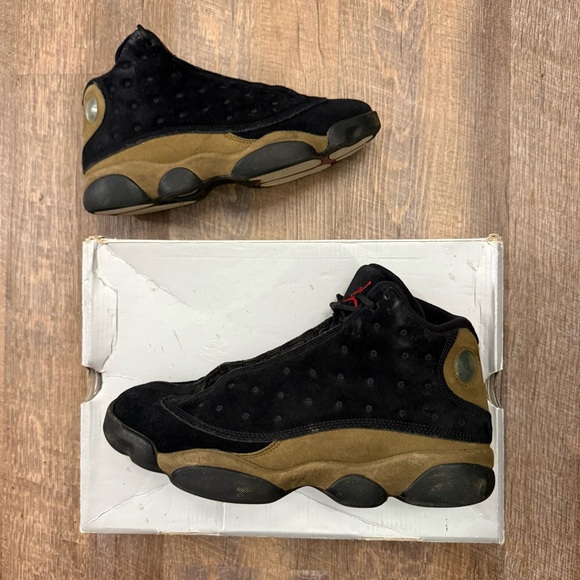 Nike Air Jordan 13 XIII Retro Olive 2018 Black - Picture 1 of 11